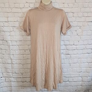 Boohoo Tan Turtleneck Dress Size 6/8